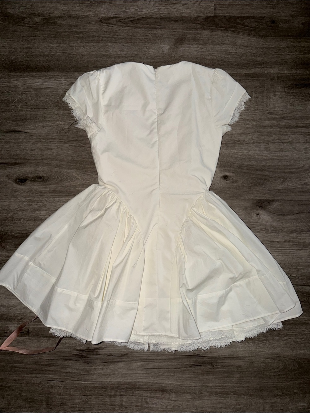 House of CB EMILIANA White Stretch Cotton Mini Dress - Picture 12 of 15